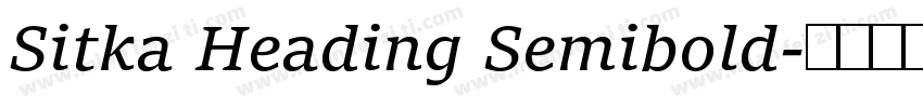 Sitka Heading Semibold字体转换
